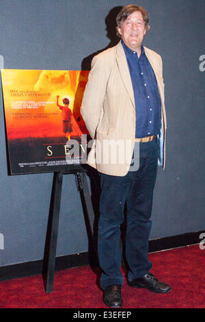 London, UK. 23. Juni 2014. Stephen Fry besucht die Premiere des Films Seve, ein Biopic des Lebens von den legendären spanischen Golfer Seve Ballesteros. Stockfoto