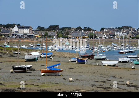 Ploumanac'h Hafen, Côtes-d ' Armor, Tregor, Bretagne, Bretagne, Frankreich Stockfoto