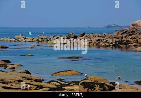 Munitionsdepot Strand, Côtes-d ' Armor, Bretagne, Bretagne, Tregor, Frankreich Stockfoto