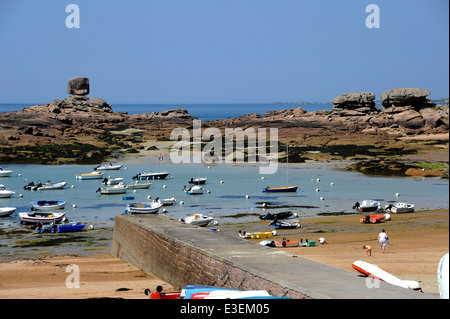 Munitionsdepot Hafen, le De Rock, Côtes-d ' Armor, Bretagne, Bretagne, Tregor, Frankreich Stockfoto