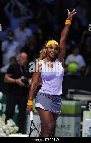 TEB BNP Paribas WTA Championships 1. Tag-match zwischen Serena Williams USA und Angelique Kerber Deutschlands im Sinan Erdem Dome 22. Oktober 2013 in Istanbul, Türkei. Im Bild: Serena Williams, USA.  Ort: Istanbul, Türkei wenn: 22. Oktober 2013 Stockfoto