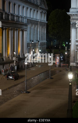 Henry Cavil gesehen am set für "Der Mann von U.N.C.L.E" London mit: Atmosphäre wo: London, Vereinigtes Königreich bei: 24. Oktober 2013 Stockfoto