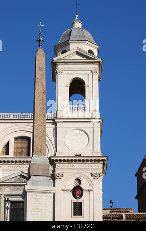 Obelisk von Trinita' dei Monti in Rom. Italien Stockfoto