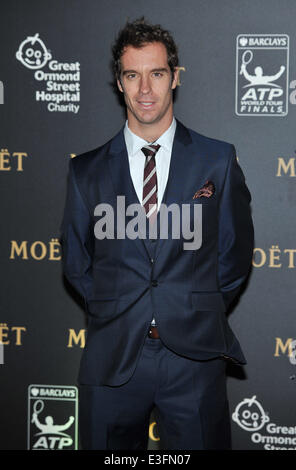 "Nachts im Museum" Barclays ATP World Tour Finals Gala im Naturhistorischen Museum - Ankünfte statt.  Mitwirkende: Richard Gasquet Where: London, Vereinigtes Königreich bei: 2. November 2013 Stockfoto