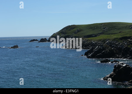 Ein Blick auf die Landschaft auf den Saltee Inseln in Wexford, Irland. Stockfoto