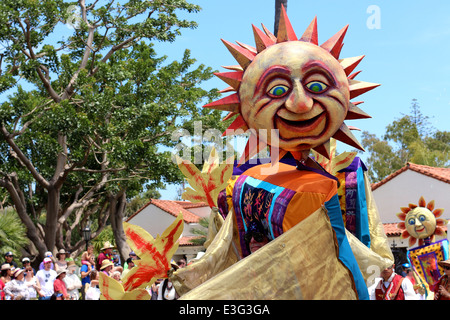 Sommer-Sonnenwende Parade in Santa Barbara, Kalifornien, USA Stockfoto