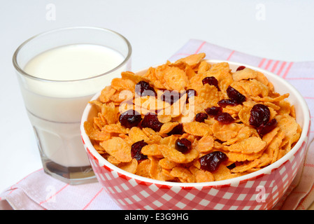 Cornflakes / Vaccinium Macrocarpon Stockfoto