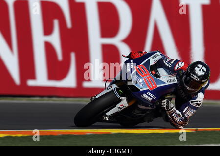 Moto2-GP-Valencia - mit: Jorge LORENZO wo: VALENCIA, Spanien bei: 9. November 2013 Stockfoto