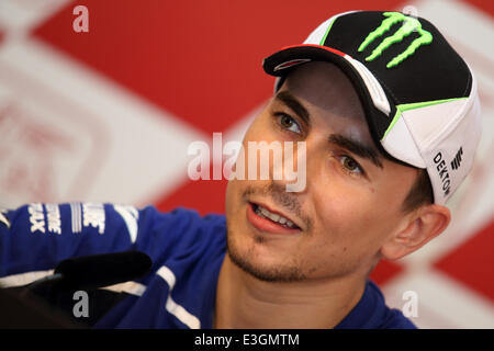 Moto2-GP-Valencia - mit: Jorge LORENZO wo: VALENCIA, Spanien bei: 9. November 2013 Stockfoto