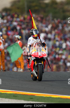 Moto2-GP-Valencia - mit: Marc MARQUEZ wo: VALENCIA, Spanien bei: 10. November 2013 Stockfoto