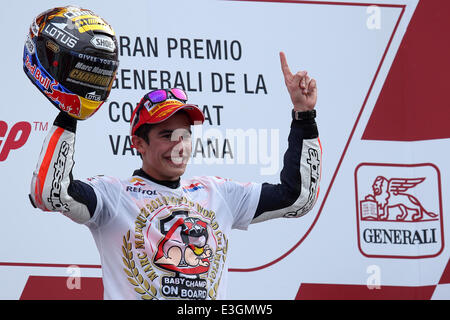 Moto2-GP-Valencia - mit: Marc MARQUEZ wo: VALENCIA, Spanien bei: 10. November 2013 Stockfoto