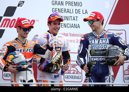 Moto2-GP-Valencia - mit: Marc MARQUEZ wo: VALENCIA, Spanien bei: 10. November 2013 Stockfoto