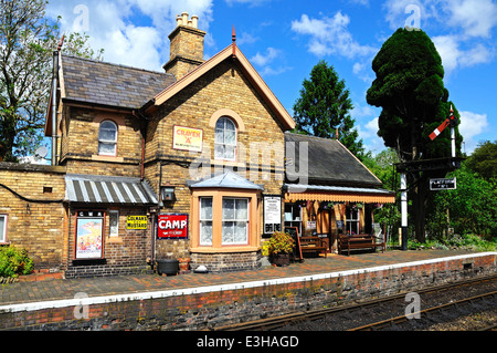Great Western Railway Station Gebäude und Plattform, Hampton Loade, Shropshire, England, UK, Westeuropa. Stockfoto
