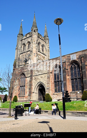 Kirche St Editha in Church Street, Tamworth, Staffordshire, England, Vereinigtes Königreich, West-Europa. Stockfoto