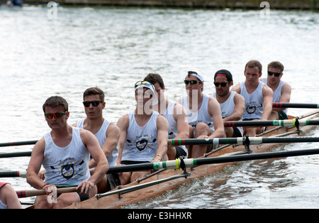 Cambridge kann Unebenheiten, der Trinity Hall Männer acht Stockfoto