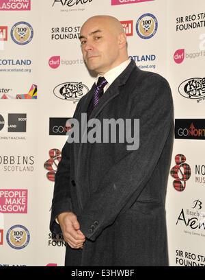 Die 2013 Scottish Music Awards statt in Glasgows Old Fruitmarket - Ankünfte Featuring: Grant Morrison wo: Glasgow, Vereinigtes Königreich: 23. November 2013 Stockfoto