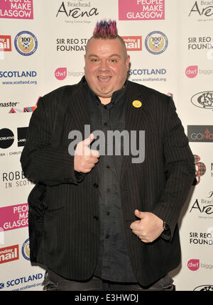 Die 2013 Scottish Music Awards statt in Glasgows Old Fruitmarket - Ankünfte Featuring: Jim Gellatly Where: Glasgow, Vereinigtes Königreich: 23. November 2013 Stockfoto