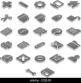 Set 1 von 2 Titan-Icon-Sets. Stock Vektor