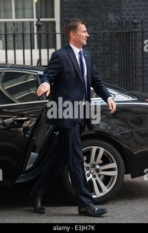 London, UK. 24. Juni 2014. Gesundheitsminister Jeremy Hunt kommt in 10 Downing Street für eine Kabinettssitzung am Dienstag, 24. Juni 2014. Bildnachweis: Heloise/Alamy Live-Nachrichten Stockfoto
