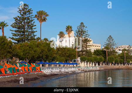 Strand und das Meer der Insel Kos in Griechenland Stockfoto