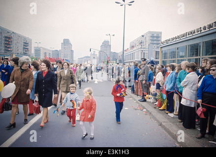 Mai-Demonstration, Ost-Berlin, DDR, 70er Jahre Stockfoto