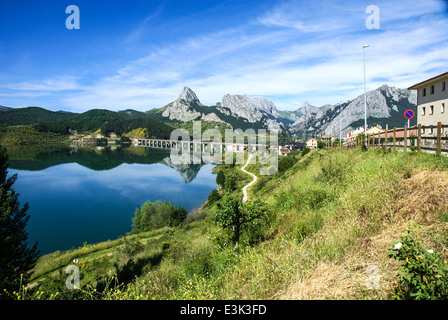 Riaño, León, Spanien. Stockfoto