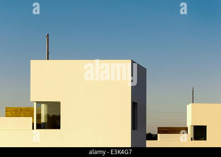 Haus in Valadas, Montemor-o-Novo, Montemor-o-Novo, Portugal. Architekt: Carrilho da Graça, Arquitecto, 2012. Höhe von kubisch Stockfoto