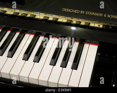 Klavier Steinway und Sons Showroom, NYC, USA Stockfoto