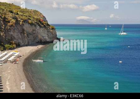 Lipari Insel, Äolischen Inseln, Canneto Küste, Messina, Sizilien, Italien Stockfoto