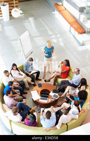 Geschäftsfrau, Präsentation, Bürokollegen Stockfoto
