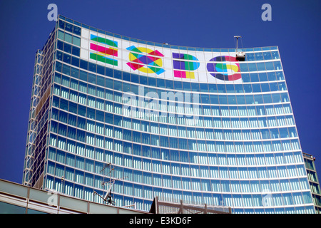 Palazzo Lombardia (Lombardei-Gebäude) ist ein Komplex von Gebäuden in Mailand, Italien, einschließlich ein 39-geschossiges 161,3 m (529 ft) hoch Stockfoto