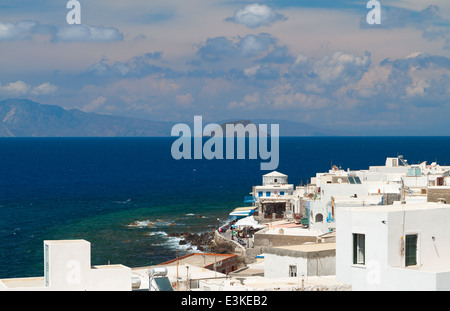 Mandraki Dorf auf Nisyros Insel in Griechenland. Stockfoto