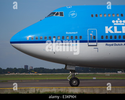 PH-BFG Boeing 747-406 KLM Royal Dutch Airlines Rollen auf dem Flughafen Schiphol (AMS - EHAM), die Niederlande, Mai 18. 2014, Pic-8 Stockfoto