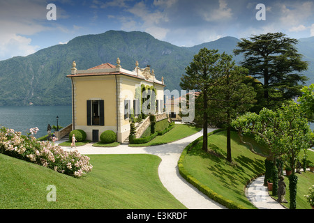 Villa Balbianello Garten Gärten, Lenno, Comer See, Italien Stockfoto