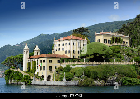 Villa Balbianello, Lenno, Comer See, Italien Stockfoto