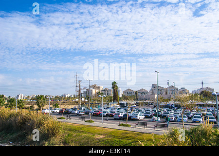 Tel Aviv-Parkplatz Stockfoto