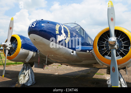 Buche Expeditor Modell 18 Baujahr 1952 Bruntingthorpe Flugplatz Leicestershire UK Stockfoto