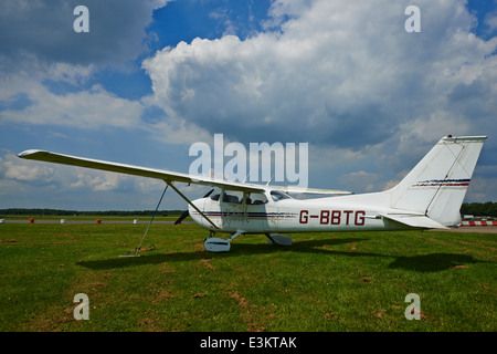 Cessna Skyhawk Flugplatz Bruntingthorpe Leicestershire UK Stockfoto