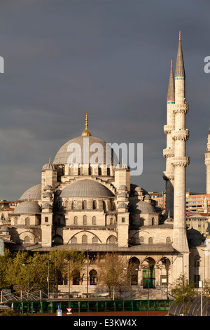 Blick auf die Süleymaniye Camii Moschee in der Stadt Zentrum von Istanbul, Türkei Stockfoto