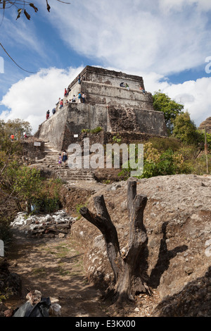 El Tepozteco Pyramide - Tepoztlán, Morelos, Mexiko Stockfoto