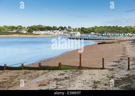 Bembridge Strand Isle Of Wight Insel in der Nähe von St Helens Hafen Stockfoto