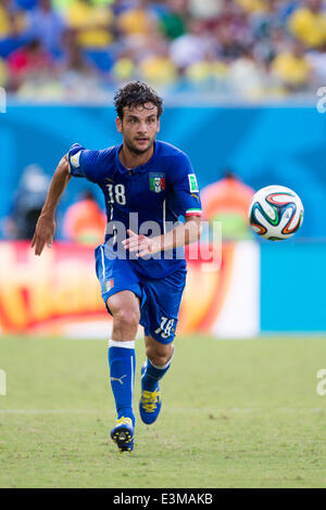 Natal, Brasilien. 24. Juni 2014. Marco Parolo (ITA) Fußball: FIFA World Cup Brasilien 2014 Gruppe D match zwischen Italien mit 0: 1 Uruguay im Estadio Das Dunas in Natal, Brasilien. Bildnachweis: Maurizio Borsari/AFLO/Alamy Live-Nachrichten Stockfoto