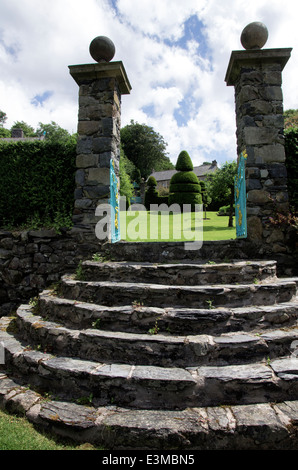 Plas-Brondanw, Llanfrothen, Gwynedd, Nordwales Stockfoto