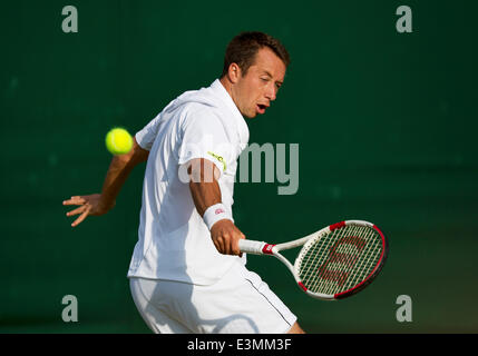 Wimbledon, London, UK. 24. Juni 2014.  Tennis, Wimbledon, AELTC, Phillipp Kohlschreiber (GER) Foto: Tennisimages/Henk Koster/Alamy Live News Stockfoto