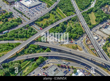 South Woodford London Luftaufnahme der M11 Austausch Stockfoto