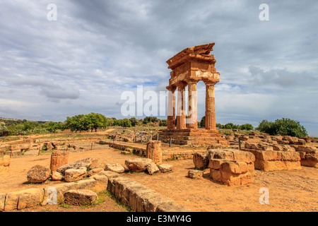 Tempel der Dioskuren im Tal der Tempel Stockfoto