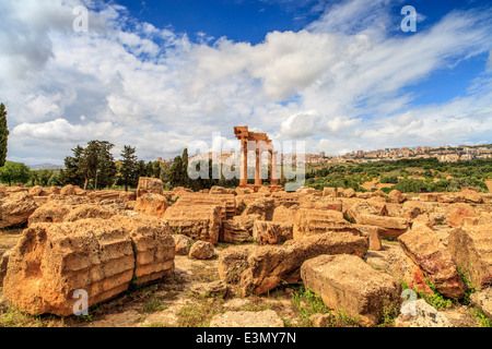 Tempel der Dioskuren im Tal der Tempel Stockfoto