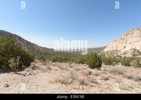 Ein Blick auf den Horizont in Kasha-Katuwe Zelt Rocks National Monument, New Mexico, USA. Stockfoto