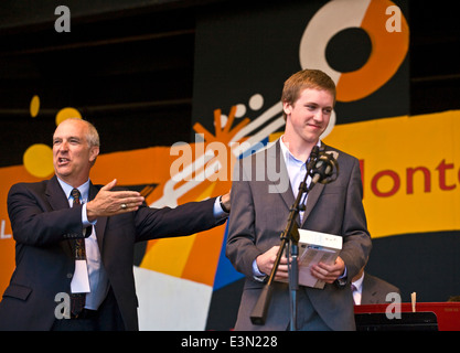 ROB mit der nächsten GENERATION JAZZ ORCHESTRA beim MONTEREY JAZZ FESTIVAL 2009 - CALIFORNIA Stockfoto