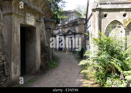 Kreis der Libanon - Friedhof - Camden - London Highgate (West) Stockfoto